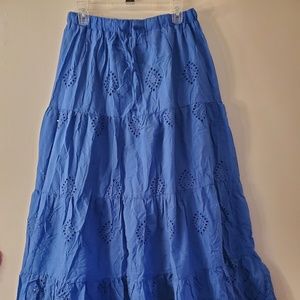 Large Royal Blue Maxi Skirt